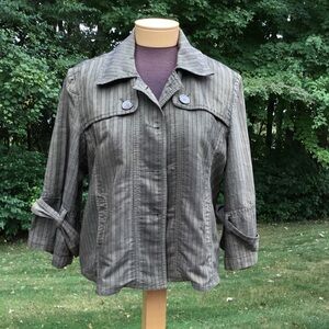 Mrs Pepper olive blazer/light jacket size Med